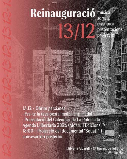 Reinauguració Llibreria Aldarull