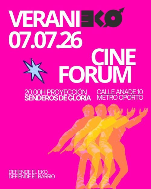 Cinefórum veranieko del VERANEKO. Este martes 7 de julio SENDEROS DE GLORIA.
