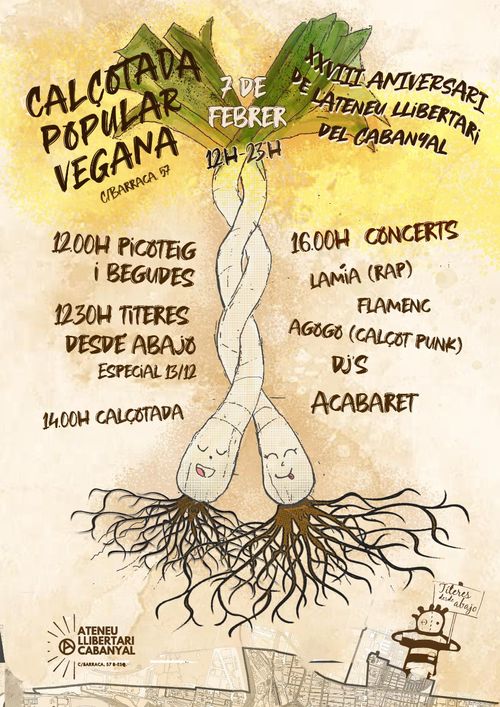 Programació Calçotada Popular de l'Ateneu Llibertari del Cabanyal