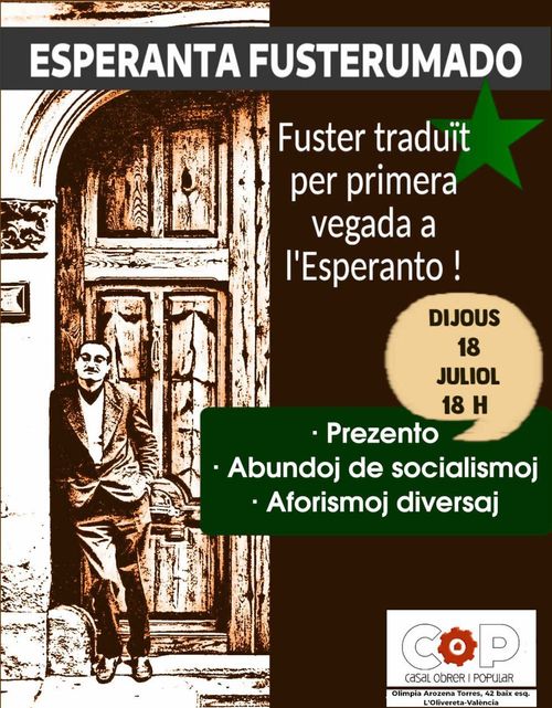 Fuster traduït per primera vegada a l'esperanto!