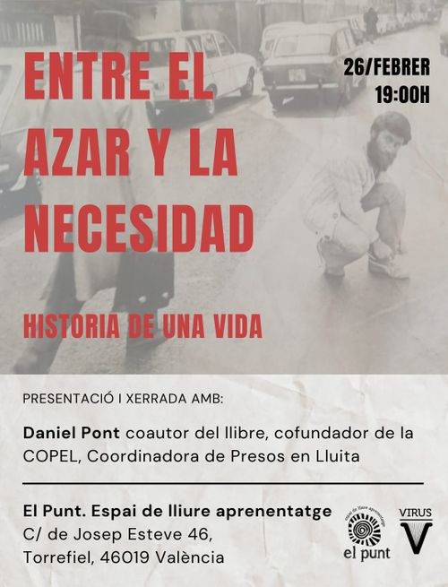 PRESENTACIÓ DEL LLIBRE "ENTRE EL AZAR Y LA NECESIDAD" PER DANIEL PONT MARTÍ