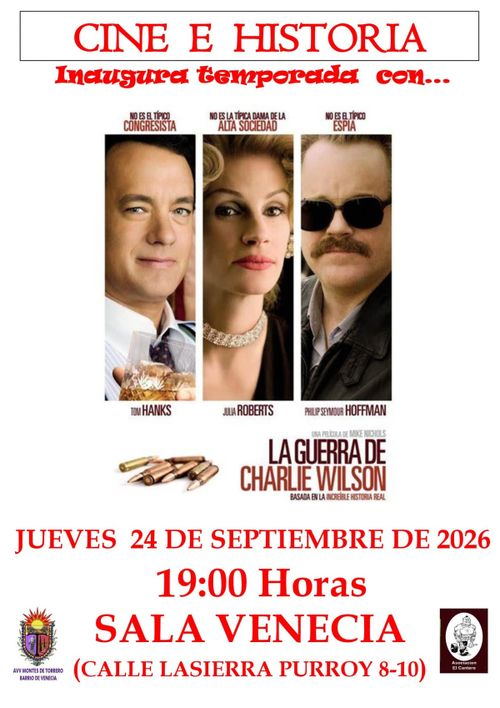 Inicio 9ª Temporada de "Cine e Historia": Proyección de "La guerra de Charlie Wilson"