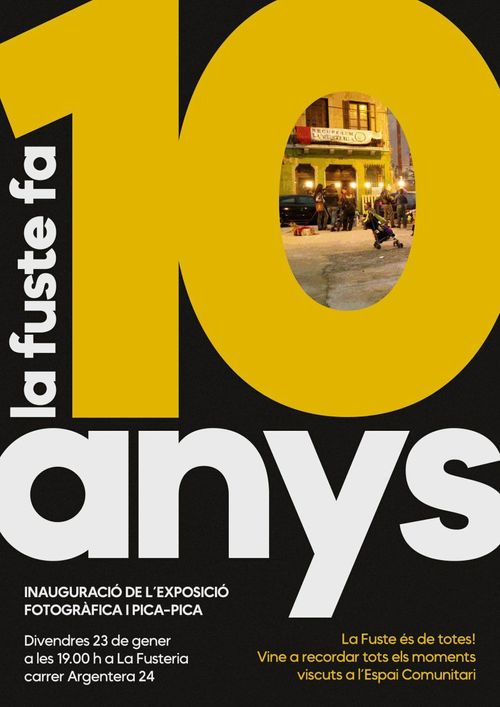 10 Aniversari de La Fusteria