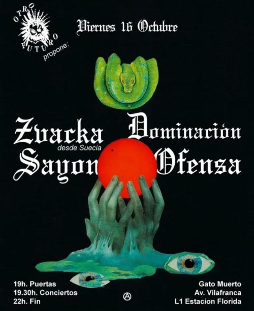 Concert punk: Zvacka, Dominación, Sayon i Ofensa
