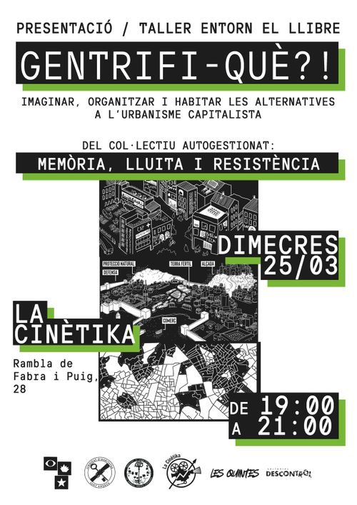 Presentació/Taller entorn el llibre "Gentrifi... què?!"