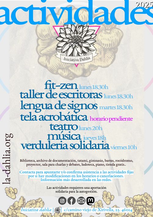 Propuesta de actividades curso 2025-26
