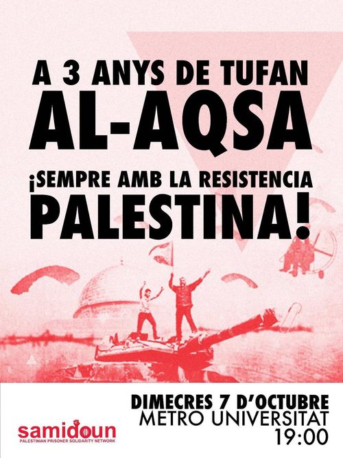 MOBILITZACIÓ PER PALESTINA 7 D'OCTUBRE  