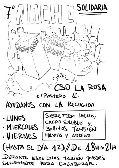 7ª Noche Solidaria. Ayúdanos con la recogida