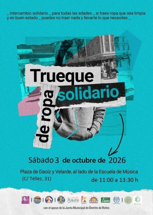 ♻️ IX  Trueque Solidario de Ropa y Complementos 👗👕🥾👠👜
