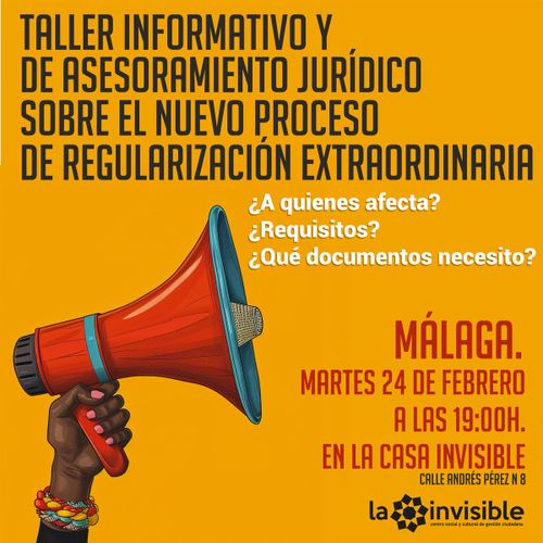 Taller / asesoría jurídica Regularización extraordinaria 