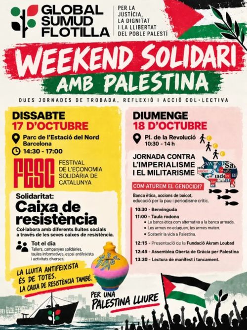 CAP DE SETMANA SOLIDARI AMB PALESTINA