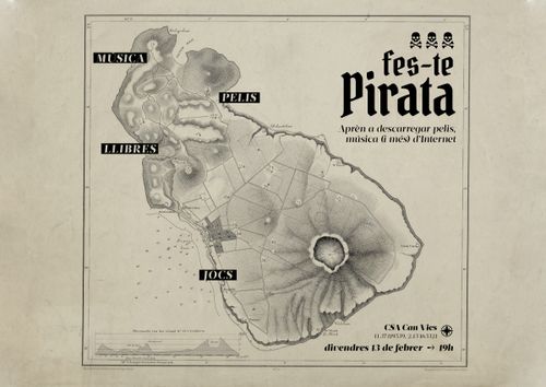 Festa "Fes-te Pirata!" 🏴‍☠️ Aprèn a descarregar pelis, música (i més) d'Internet!