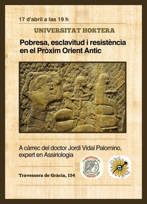 Pobresa, esclavitud i resistència en el Pròxim Orient Antic