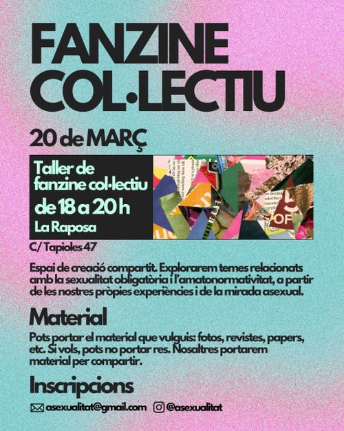 Taller de fanzine col·lectiu asexualitat