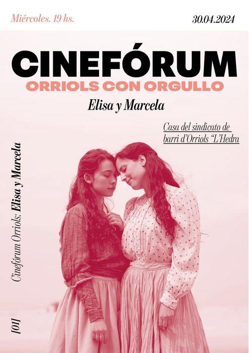 Cinefórum Orriols con Orgullo: Elisa y Marcela