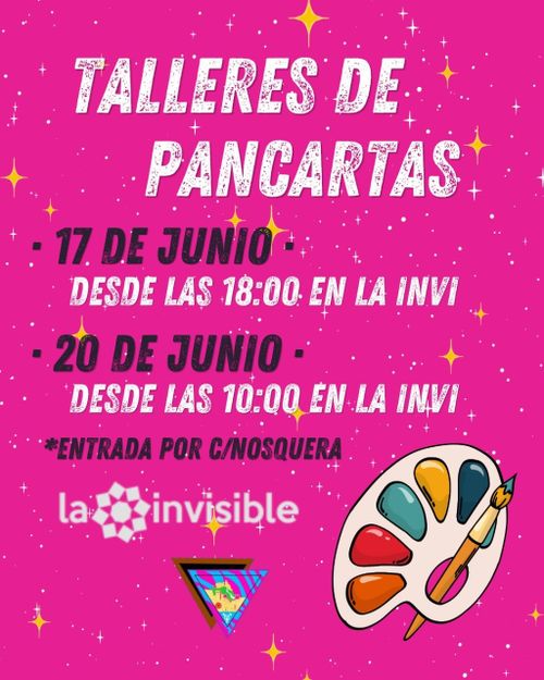 Primer taller de pancartas de Orgullo Crítico