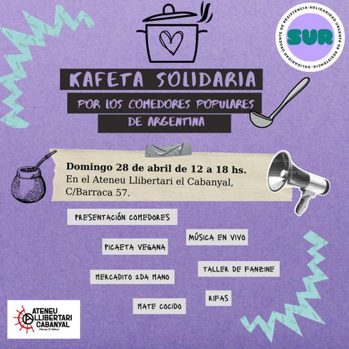 Kafeta solidaria por los comedores populares de Argentina