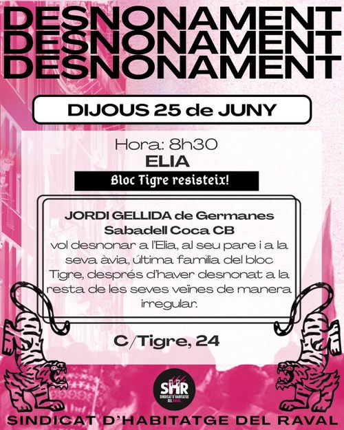 DESNONAMENT - C/TIGRE, 24