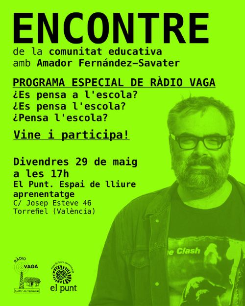 Encontre de la comunitat educativa amb Amador Fernández-Savater 