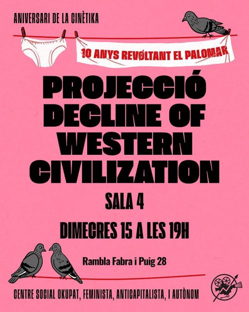 Projecció del documental punk The Decline of Western Civilization