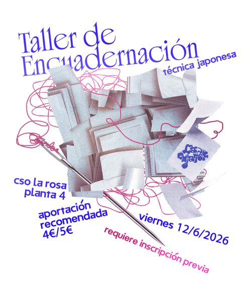 Taller de encuadernación — La Enjambre