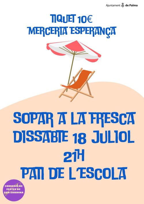SOPAR A LA FRESCA PREFESTES SON SARDINA