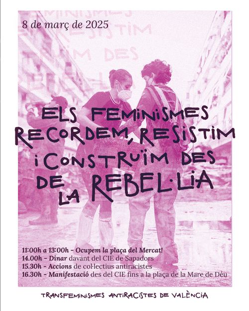 8-M: Els feminismes recordem, resistim i construïm des de la rebel·lia