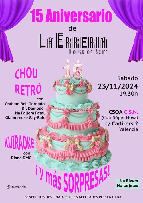 15 Aniversario del colectivo de arte queer La Erreria (House of Bent)