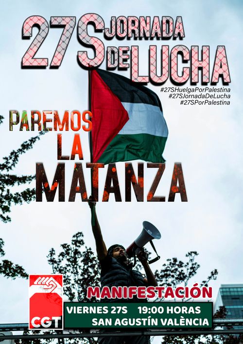 27S: Solidaridad con el pueblo Palestino, paremos la matanza