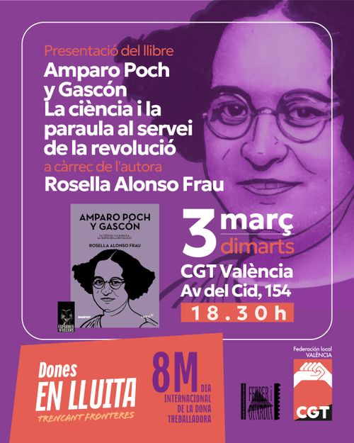 Presentació del llibre "Amparo Poch i Gascón. La ciència i la paraula la servei de la revolució"
