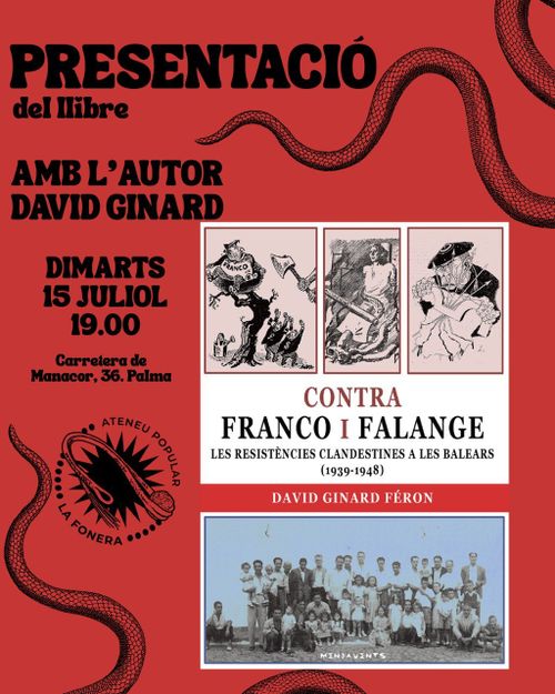 Presentació Contra Franco i la Falange amb David Ginard