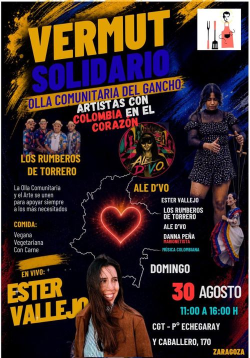 Vermú solidario: la olla comunitaria con Colombia 