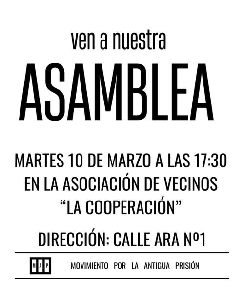 Asamblea del Movimiento por la Antigua Prisión 