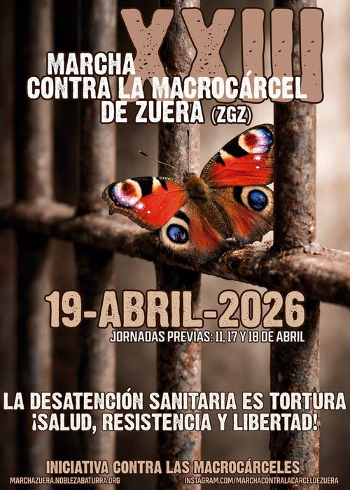 Jornadas XXIII Marcha contra la macrocarcel de Zuera