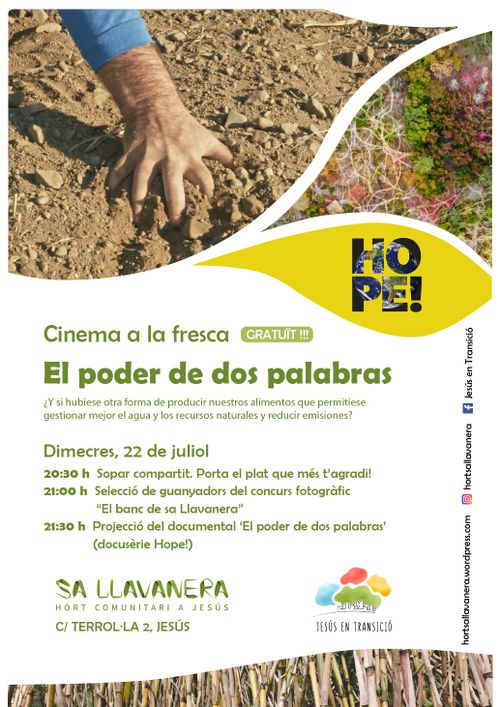 Cinema a la fresca: 'El poder de dos palabras' (docusèrie Hope!)