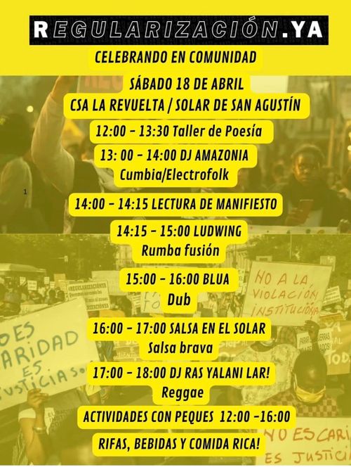 Celebramos la REGULARIZACIÓN YA