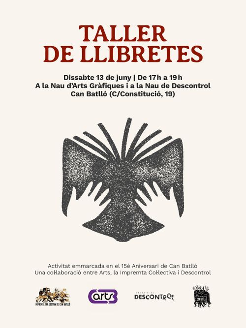 Vine a fer la teva llibreta per celebrar el 15è aniversari de Can Batlló!