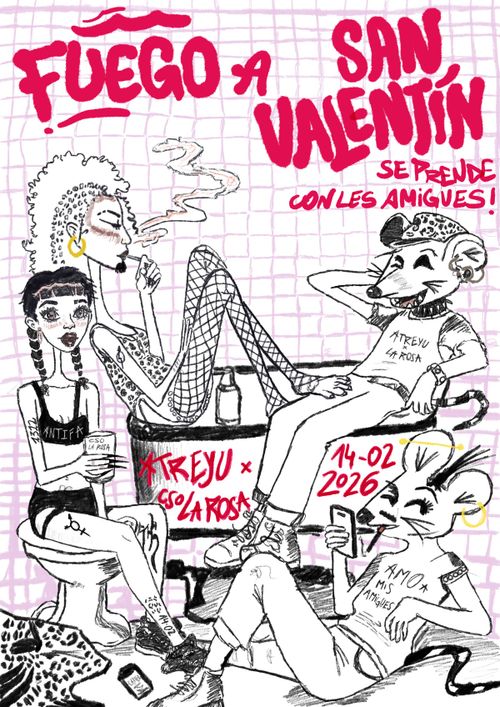 FUEGO A SAN VALENTIN. Se prende con les amigues