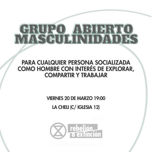 Grupo abierto de masculinidades