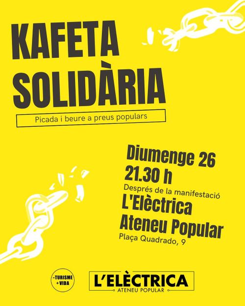 Kafeta solidària amb les detingudes per lluitar