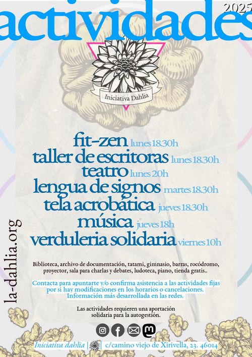 Propuesta de actividades curso 2025-26