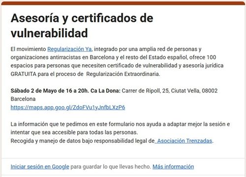 Asesoría jurídica GRATUITA para el proceso de  Regularización Extraordinaria. 