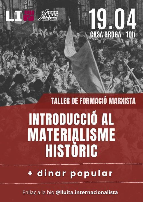 FORMACIÓ: Introducció al materialisme històric 